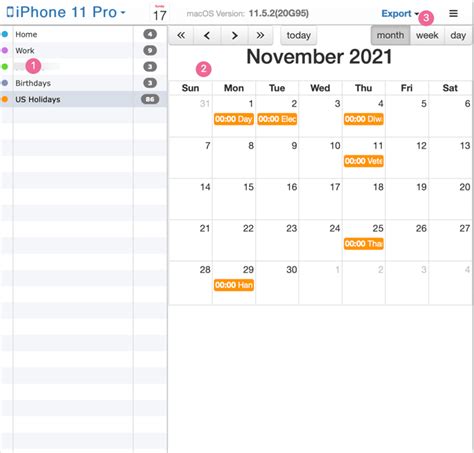 Can you Export calendar from iPhone?