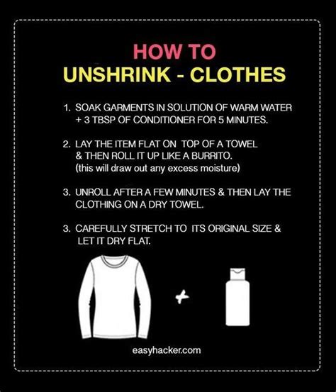 Can you Unshrink clothes?