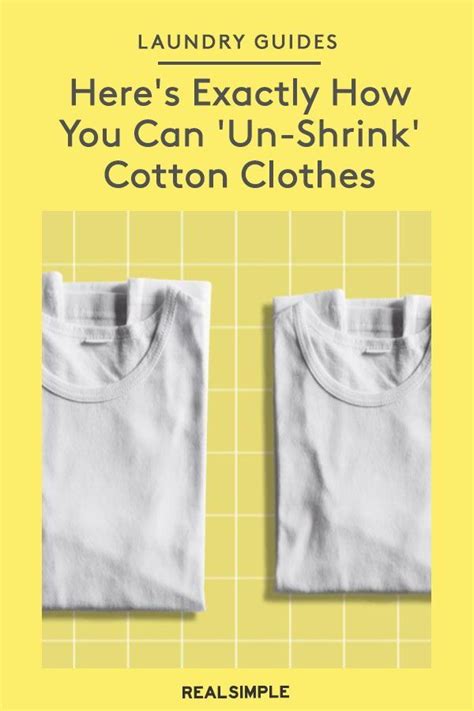 Can you Unshrink cotton?