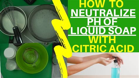 Can you add citric acid to liquid soap?