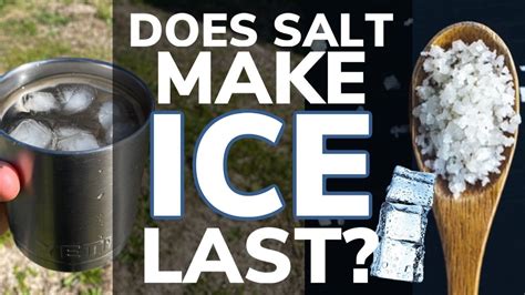Can you add salt to ice in a cooler?