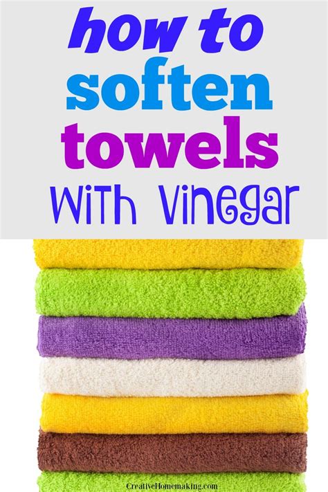 Can you add vinegar to laundry to soften towels?