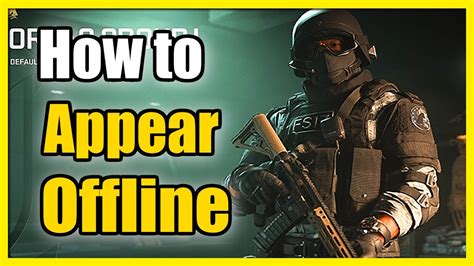 Can you appear offline on MW2 PS5?