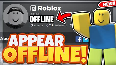 Can you appear offline on Roblox?