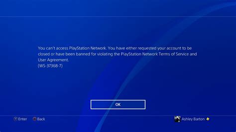 Can you argue a PlayStation ban?