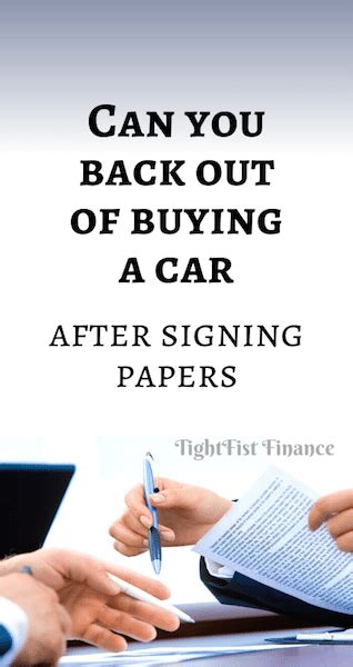 Can you back out of buying a car after signing papers in Illinois?