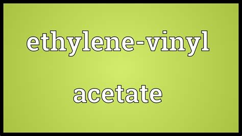 Can you be allergic to ethylene-vinyl acetate?