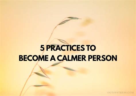 Can you become a calmer person?