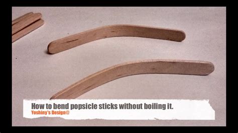 Can you bend lollipop sticks?