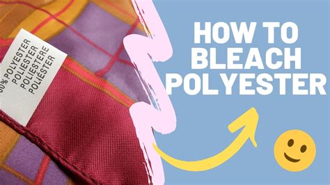 Can you bleach polyester?