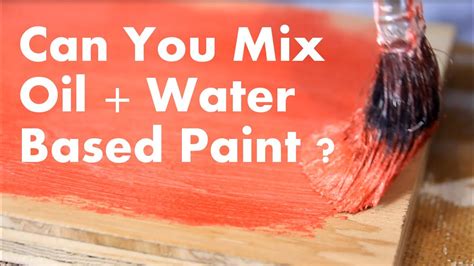 Can you blend oil paint with water?