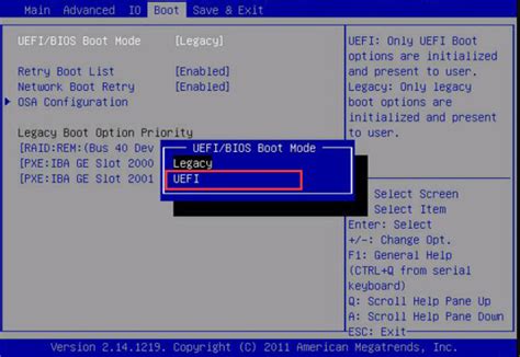 Can you boot from CD in UEFI mode?