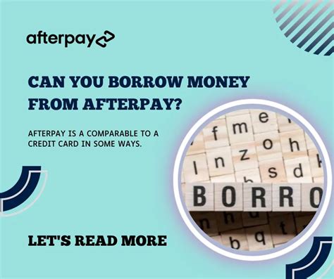 Can you borrow money from Afterpay?