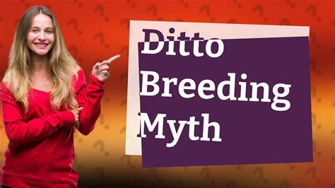 Can you breed 2 dittos?