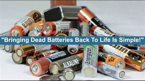 Can you bring a dead battery back to life?
