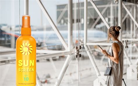 Can you bring half empty sunscreen on a plane?