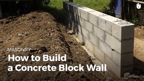 Can you build a wall with cement?