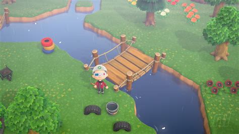 Can you build bridges over rivers in Animal Crossing?