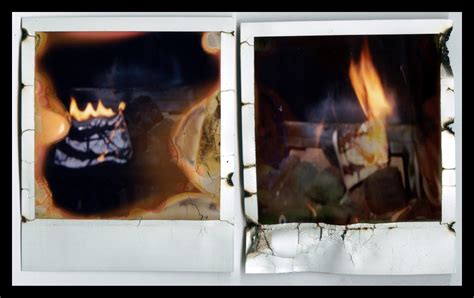 Can you burn Polaroids?