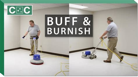 Can you burnish a floor with a buffer?