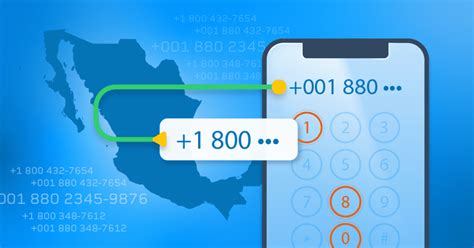 Can you call a 1800 number from Mexico to Canada?