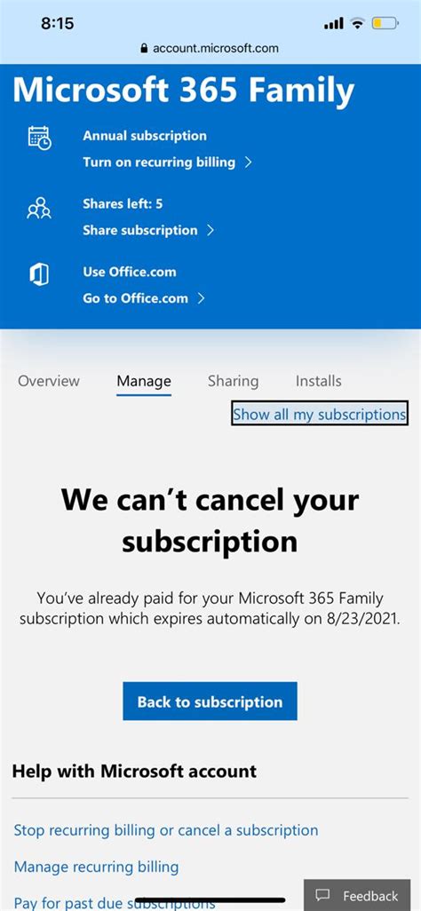 Can you cancel Microsoft subscription anytime?