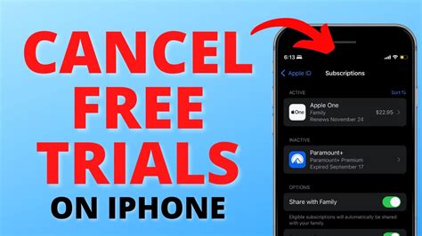 Can you cancel a free trial Apple?