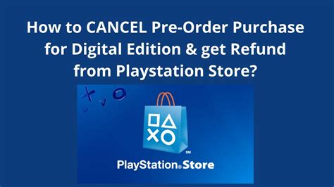 Can you cancel a pre order on Playstation?