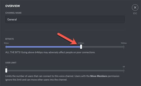 Can you change Discord streaming bitrate?