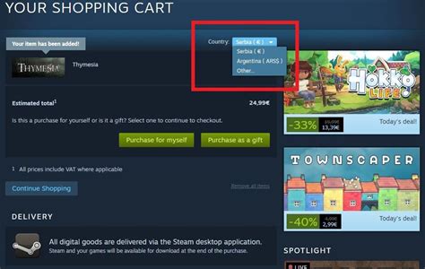 Can you change Steam region with gift card?