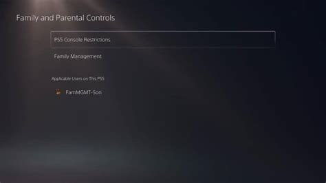 Can you change parental controls on PS5?