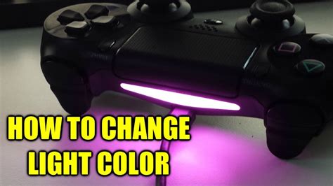 Can you change the PS4 light color?