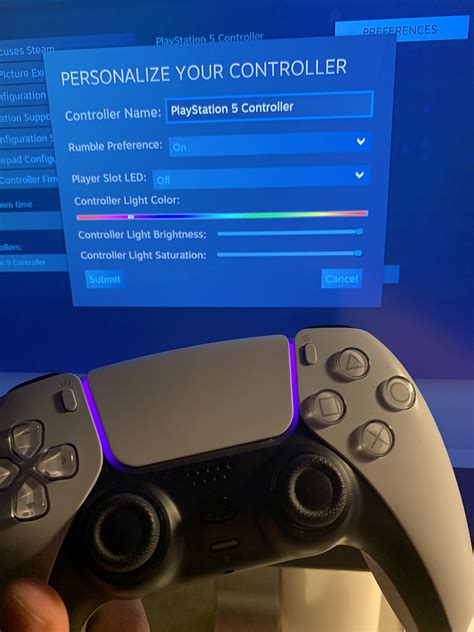 Can you change the PS5 controller light color?