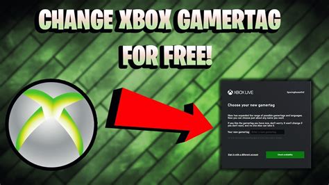 Can you change your Xbox gamertag for free once a year?