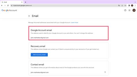 Can you change your email address without deleting it?