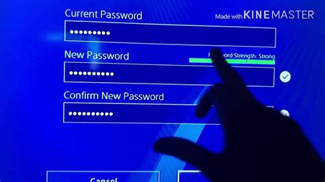 Can you change your email and password on PS4?