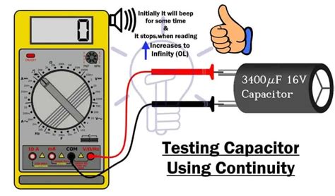 Can you check continuity through a capacitor?