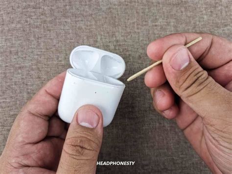 Can you clean AirPods with a toothpick?