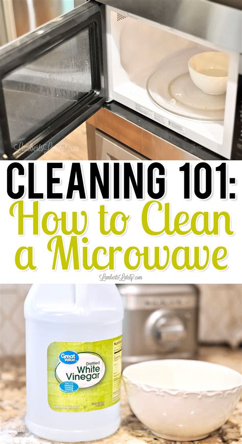 Can you clean microwave with water and vinegar?