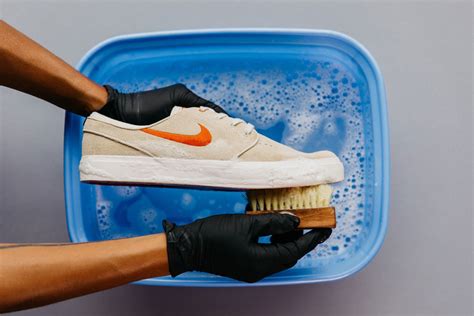 Can you clean sneakers with water?