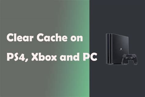 Can you clear cache on PS4?