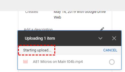 Can you close Google Drive while uploading?