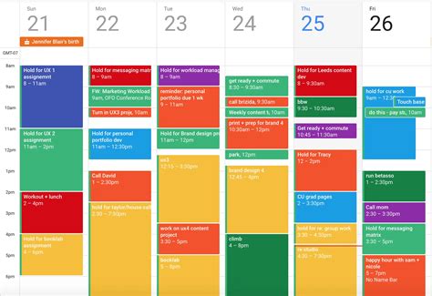 Can you color code Google Calendar?