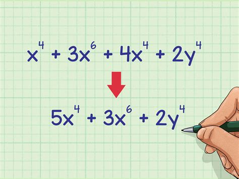 Can you combine variables with exponents?