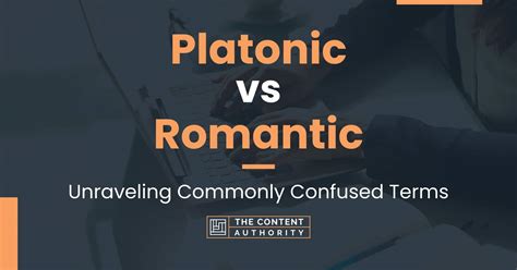 Can you confuse platonic and romantic feelings?