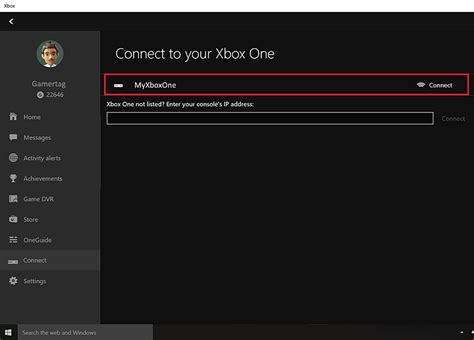 Can you connect Xbox One to Windows 10?