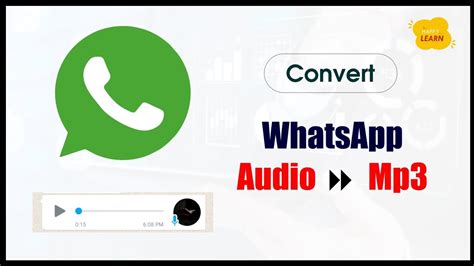 Can you convert WhatsApp voice note to MP3?