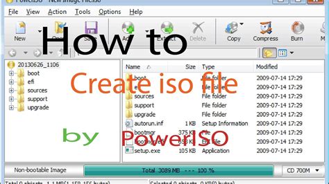 Can you create an ISO file?