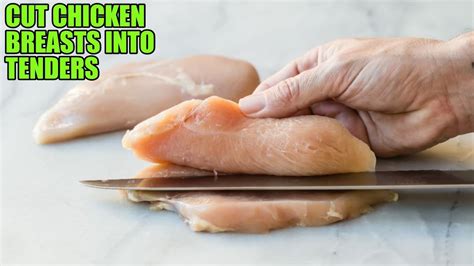 Can you cut chicken breast into chicken strips?