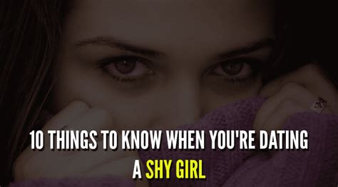 Can you date a shy girl?